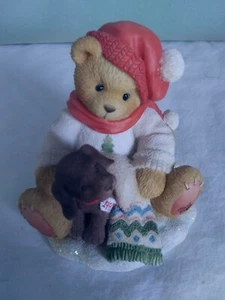 Enesco Cherished Teddies Lee "You're a Bear's Best Friend" 1997 Figurine Xmas - Picture 1 of 6
