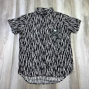 Universal Studios Monsters Shirt Mens M Black White Frankenstein Button Up Men * - Picture 1 of 13