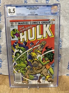 The Incredible Hulk 282 Newstand CGC 8.5 1st Hulk/She Hulk team up. 1983 Graded - Picture 1 of 4