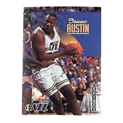 1992-93 SkyBox #402 Isaac Austin Utah Jazz NBA Basketball Card - Image 1 of 2