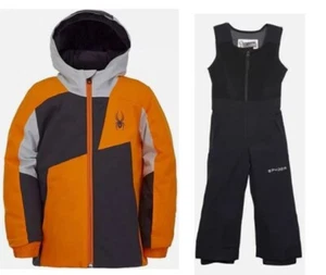 Spyder Boys Snowsuit Ski Set Ambush Jacket & Expedition Bib Pant, Size 4 NWT - Picture 1 of 7