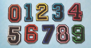 Numbers Iron on Patches  / Crafts Sew on patch / Applique / Badge - Picture 1 of 1