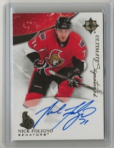 2010 2010-11 Ultimate Collection Ultimate Signatures #USNF Nick Foligno Auto 
