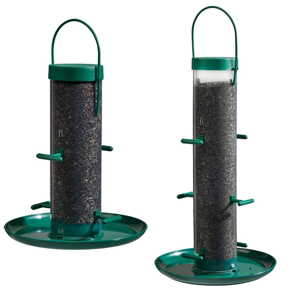 Supa Wild Bird Feeder Hanging Niger Seed Holder 4/6 Port Tray & Lid Happy Beaks - Image 1 of 2