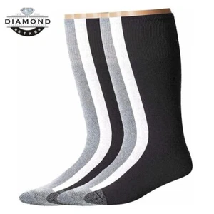 Wholesale Men's Over The Calf Tube Socks Athletic Sports Cotton Socks Big & Tall - Picture 1 of 2