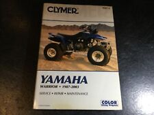 1987-2003 Yamaha Warrior YFM350X Clymer Repair Service Shop Manual Quad ATV