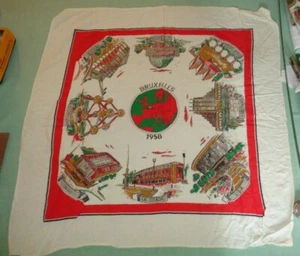 Vintage 1958 Bruxelles Brussels Scarf 32x32 square #B - Picture 1 of 5