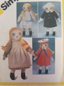 Simplicity 5784 Vintage 70s Sewing Pattern Melissa Victorian Doll 18" & Wardrobe - Picture 1 of 3