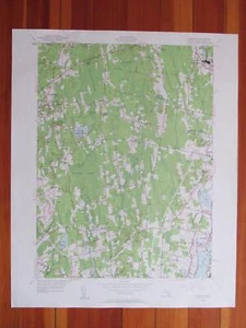 Somerset Massachusetts 1958 original vintage del USGS mapa topo - Imagen 1 de 1