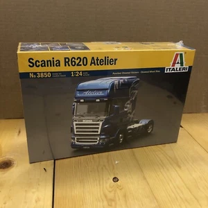 Italeri Truck 3850 Scania R620 Atelier Model Kit scala 1:24 sigillato - Foto 1 di 7