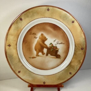POOH'S GARDEN PLATE ENDLESS DAYS OF SUNSHINE DISNEY COLLECTIBLE 11" DINNER SIZE - Picture 1 of 8