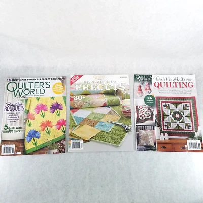 Lot of 3 2020 Quilters World Magazines - Christmas, Precuts, Bouquets EXCELLENT - Image 1 of 4