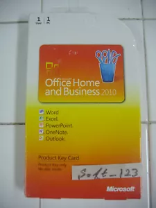 Microsoft Office 2010 Home and Business Product Key Card (PKC) =NEW SEALED BOX= - Picture 1 of 3