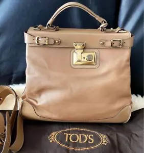 Tod'S Dokt Tasche Leder 2 Wege Hand Schulter - Bild 1 von 20