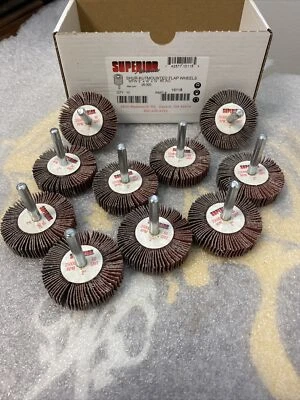 CAJA DE 10 Superior 10118 Flap Rueda Montada 2" x 1/2" x 1/4 P60 AO  Foto 1 de 4