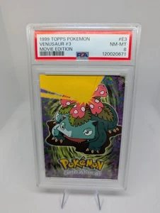 1999 Topps Pokemon Movie VENUSAUR #3 E3 Non-Holo PSA 8 NM - MT Graded Tcg Card  - Picture 1 of 4