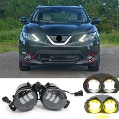 For Nissan Rogue Sport 17-19 Front LED Fog Lights Bumper Driving Lamp Replace 2P - Image 1 of 4