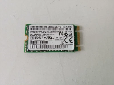 Lot of 2 SanDisk U110 SDSA6MM-016G-1001 16 GB M.2 2242 42mm Solid State Drive - Image 1 of 4