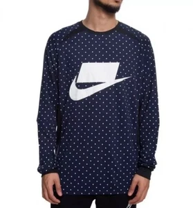 NSW TOP TEJIDO MANGA LARGA LUNARES ESTAMPADO AZUL OBSIDIANA TALLA 2X - Imagen 1 de 8