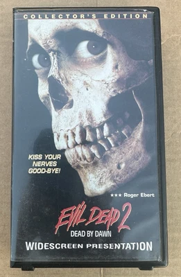 Evil Dead II 2 VHS 1998 Collectors Edition Widescreen Vintage Horror Clamshell - Image 1 of 4