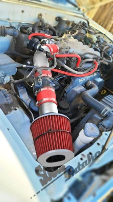RED short Air intake kit & filter for 1995-1998 4Runner tacoma T100 3.4L V6 - Image 1 of 2