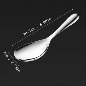 Hot steel rice spoon For serving rice New N5Y1 S6F0 - Picture 1 of 14