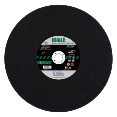 Serra de concreto asfalto United Abrasives 23463 14X1/8 roda de corte 10 peças - Imagem 1 de 2