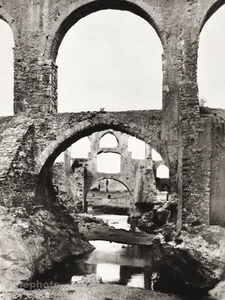 1934 Vintage Print 11x14 TURKEY Smyrna Doppel Aquadukt Ruins Landscape Photo Art - Picture 1 of 1