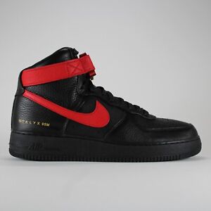 Nike Air Force 1 High x ALYX 'Bred' Black Red CQ4018-004 Men's Size 12 Shoes