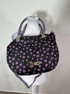 Juicy Couture Women’s Black Colored Floral Print Bag - Picture 1 of 8