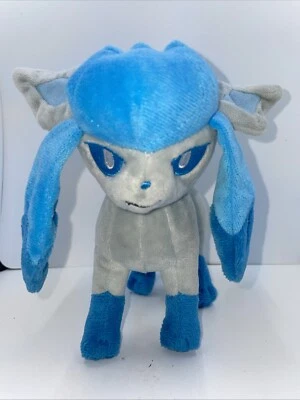 Pokemon Center 2012 "Eevee Collection" Glaceon standing plush toy Rare - Image 1 of 4