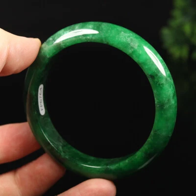 Brazalete Brazalete 58mm Verde Esmeralda Jadeíta Jadeíta Birmania A-13581 Foto 1 de 4