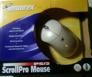 Memorex scroll pro mouse PS2  3 button scroll wheel, R or L hand, new in package - Picture 1 of 6