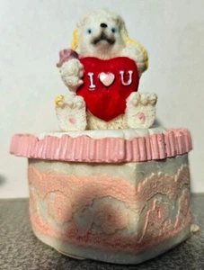 DE COLECCIÓN MINIATURA MINI CACHORRO PERRO 3" FIGURA FIGURA CAJA BARATIJA SAN VALENTÍN - Imagen 1 de 2