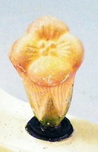 Christmas Tree Light Lily Flower Pink Electric Figural Germany C6 Antique #24 - Picture 1 of 5