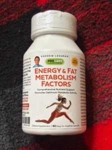 Andrew Lessman Energy & Fat Metabolism Factors 60 Capsules BB Date 06/30/2027 - Picture 1 of 4