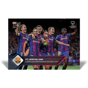 2022 TOPPS NOW MUJER UCL #3 BARCELONA FEMENINA DOMINATE SEMIFINAL CHOQUE - Imagen 1 de 2