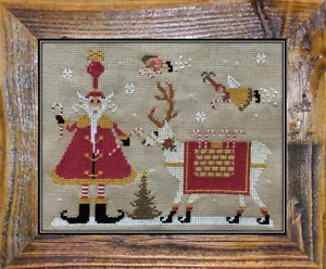 Nordic Santa I Counted Cross Stitch Pattern by Twin Peak Primitives - Picture 1 of 2