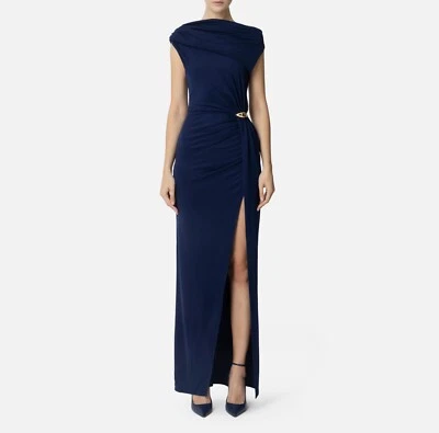 ELISABETTA FRANCHI Abito Red Carpet asimmetrico in jersey ABR0551E2 P/E25 - Immagine 1 di 3