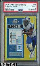 2020 Contenders Optic Gold Rookie Ticket D'Andre Swift RC 9/10 PSA 9 MINT