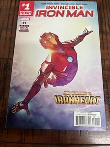 Invincible Iron Man #1 Main Cover 2017, Marvel NM - Picture 1 of 3