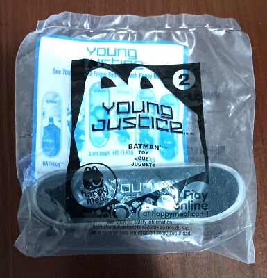 McDonalds Happy Meal Young Justice скейтборд #2 Batman 2012 запечатанный новый - Изображение 1 из 2