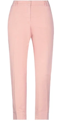 PESERICO Casual Pink twill cotton blend pants Sz 48 IT US-12 NWT$320 - Image 1 of 4