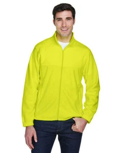 Premium Men's Full-Zip Fleece Jacket - BLACK - 5XL | Soft Polyester, Non-Pill Fi - Picture 1 of 12