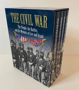 The Civil War The People Battles & Memoirs Of Lee & Grant Hradcover Boxed Set - Picture 1 of 11