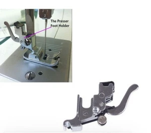 Low Shank Snap on Presser Foot Holder Adapter Universal Home Sewing Machine Part - Picture 1 of 9