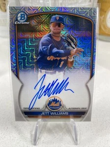 2023 Bowman Chrome Jett Williams Mojo Refractor Auto Mega Box #BMA-JW Mets🔥 - Picture 1 of 2