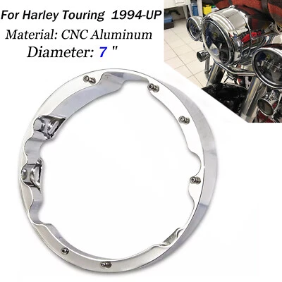 Adaptador de bisel de faro rastrillado Electra Glide Street Glide para Harley Road Glide Foto 1 de 4