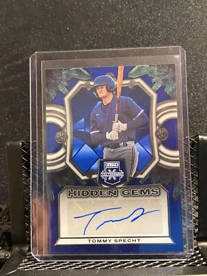 Tommy Specht 2023 Elite Extra Hidden Gems Auto - Rangers - Image 1 of 2