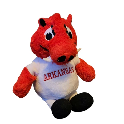 Arkansas Razorbacks Plush Football Mascot 2-in-1 Inside Out Soft Collectible Cover